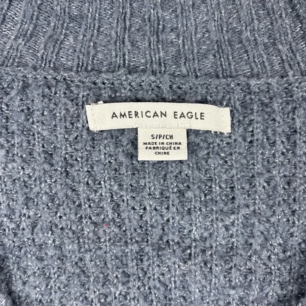 American Eagle V-Neck Sweater Striped Oversized‎ Soft Sweater Size Small